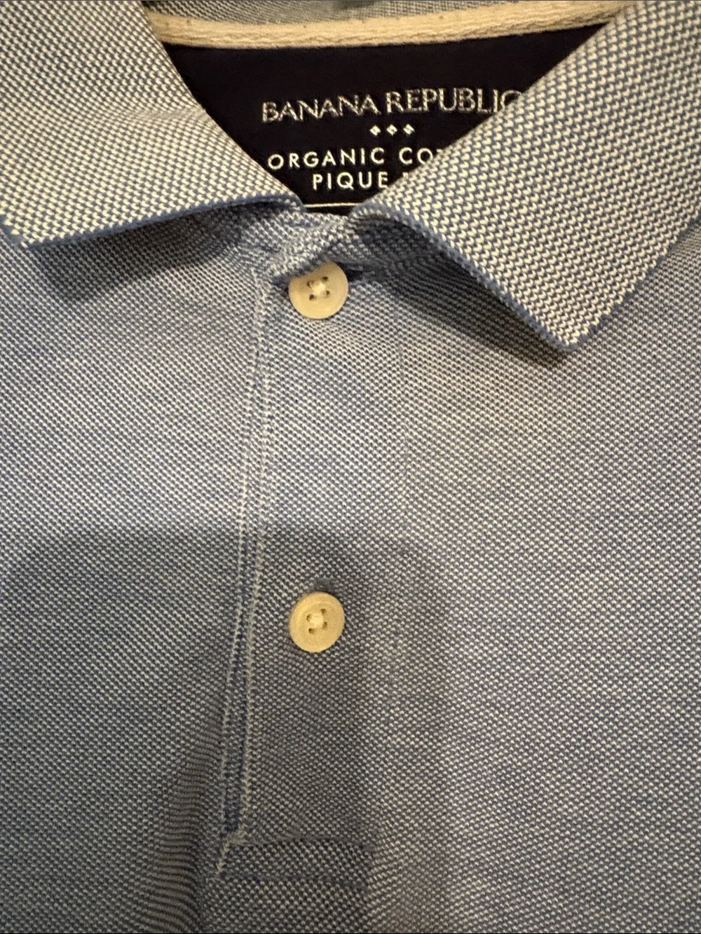 Banana Republic Men’s Sky Blue Polo with Embroidered Logo